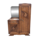 Armoire coiffeuse Penderie Miroir asymétrique Art Nouveau chêne 1916