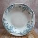 Large shallow dish Terre de Fer Clairefontaine Cyclamens 29 cm antique