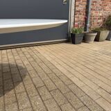 Original oval Tulip Knoll table 198cm white laminate, NEW in the box.