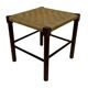Vintage Wooden Stool With Rope Seat 60s Minimalist