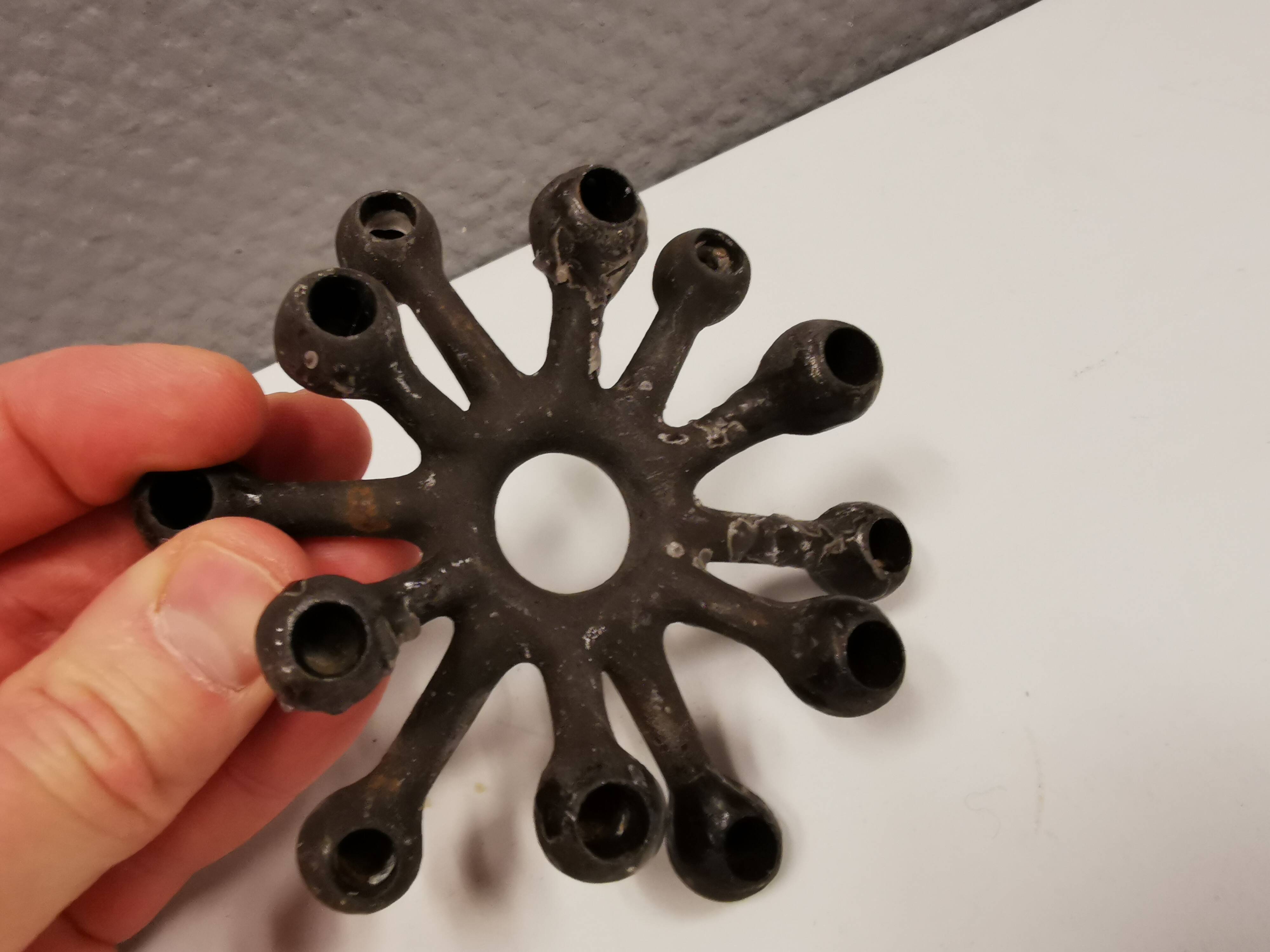"Spider" candlestick, designed by Jens Harald Quistgaard (JHG) for Danish Design in 1955.