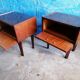 Lot 2 vintage bedside tables