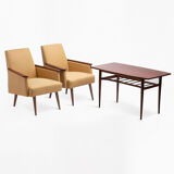 Table basse avec étagère ajourée