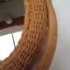 Rattan psyche mirror 22x43cm