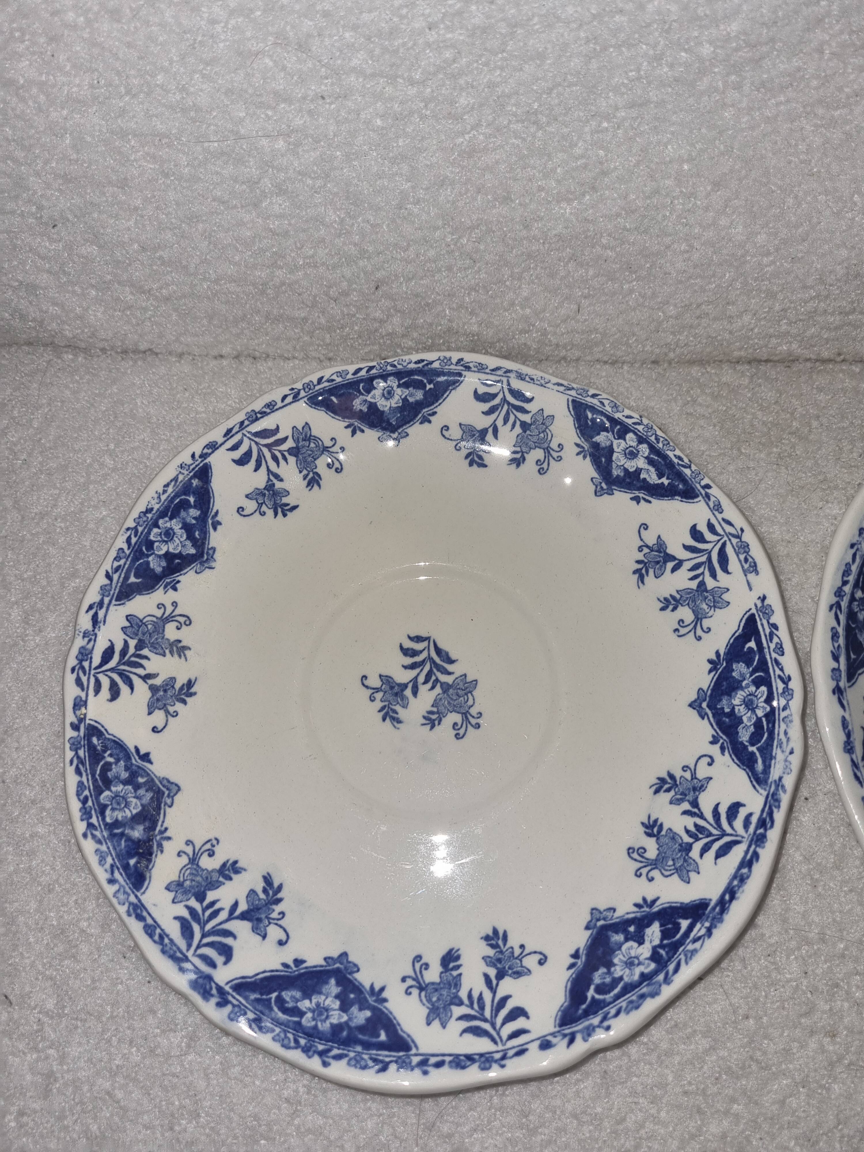 Gien dolphin model cups and under cups