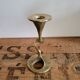 Art Deco bronze snake candle holder