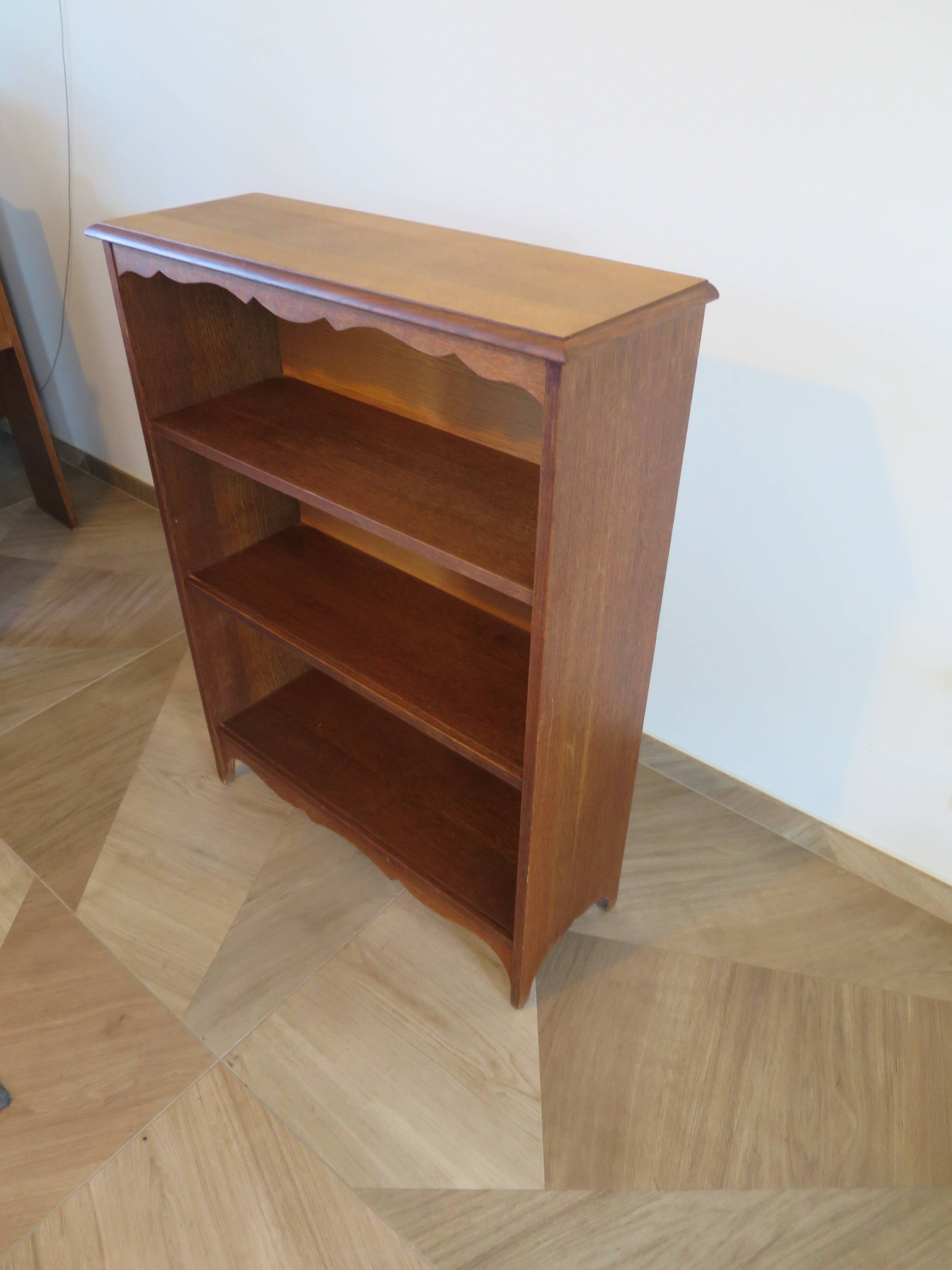 Set of 2 bibus 3 levels - oak color - bookcase shelves