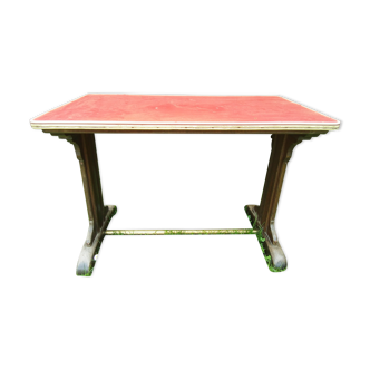 Authentic bistro table year 1950 completely renovated