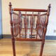Vintage wooden child bed turned