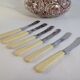 6 English butter knives