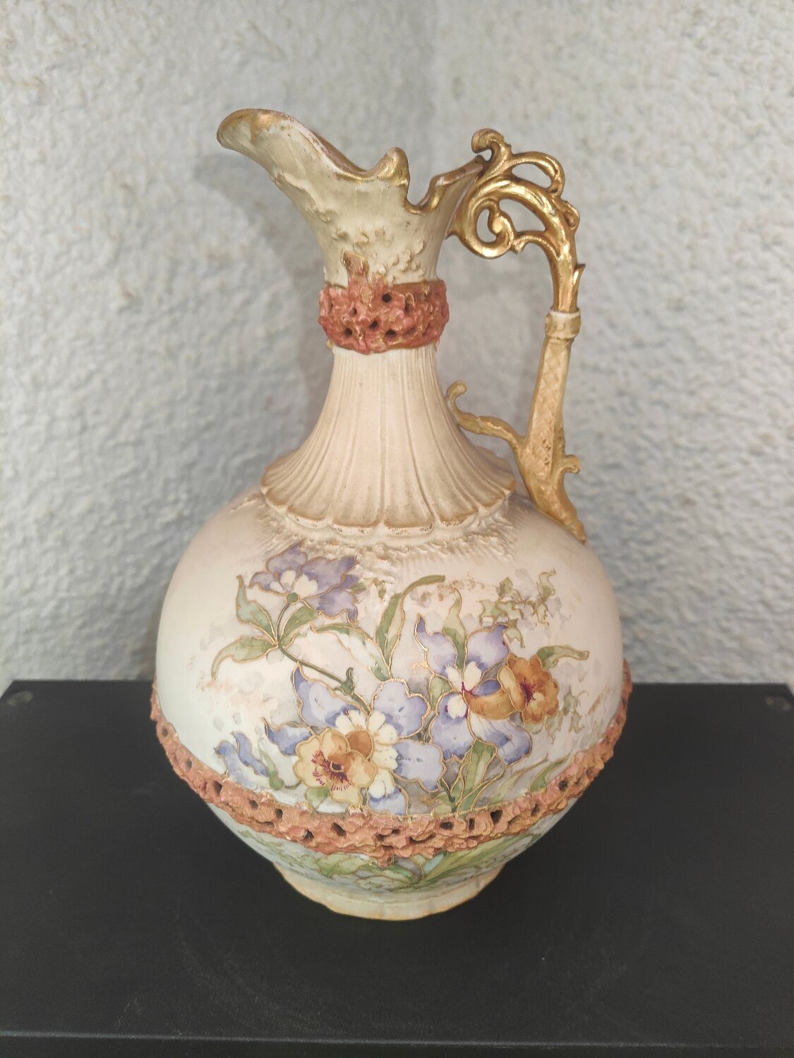 Handle biscuit pitcher by Alfred Stellmacher Austrian Work