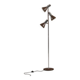 Vintage brown 3 bulbs floor lamp, Germany 1970s