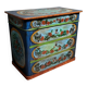 Italian chest of drawers from the Lombardy region in lacquered and painted wood circa 1850