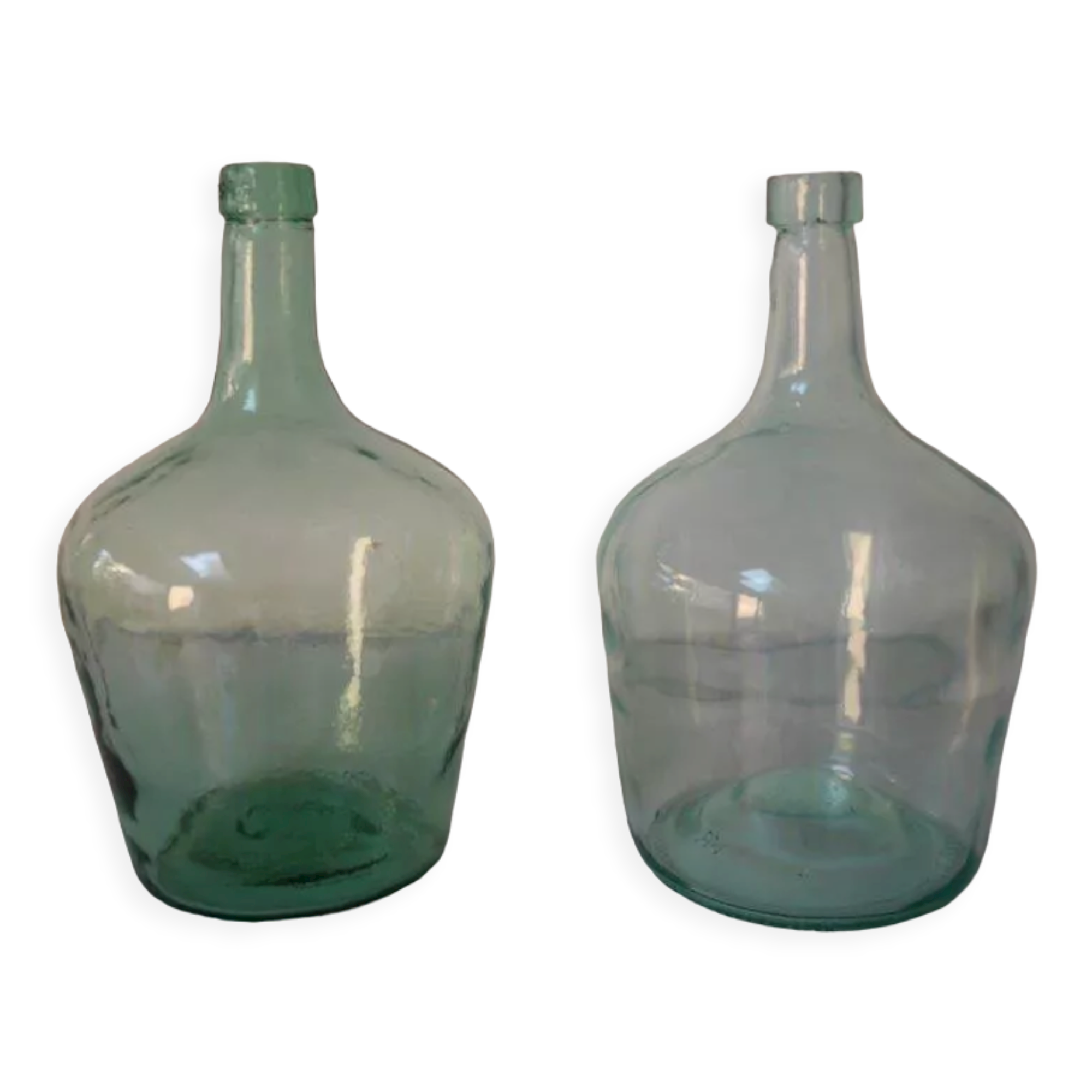 Lot 2 green lady-jeanne 2L