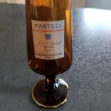 Set 4 amber advertising glasses 1970