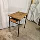 Bureau d'écolier 1950 une place taille adulte avec casier