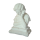Limestone bust young girl who reads