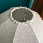 Bassano ceramic lamp with fringed shade