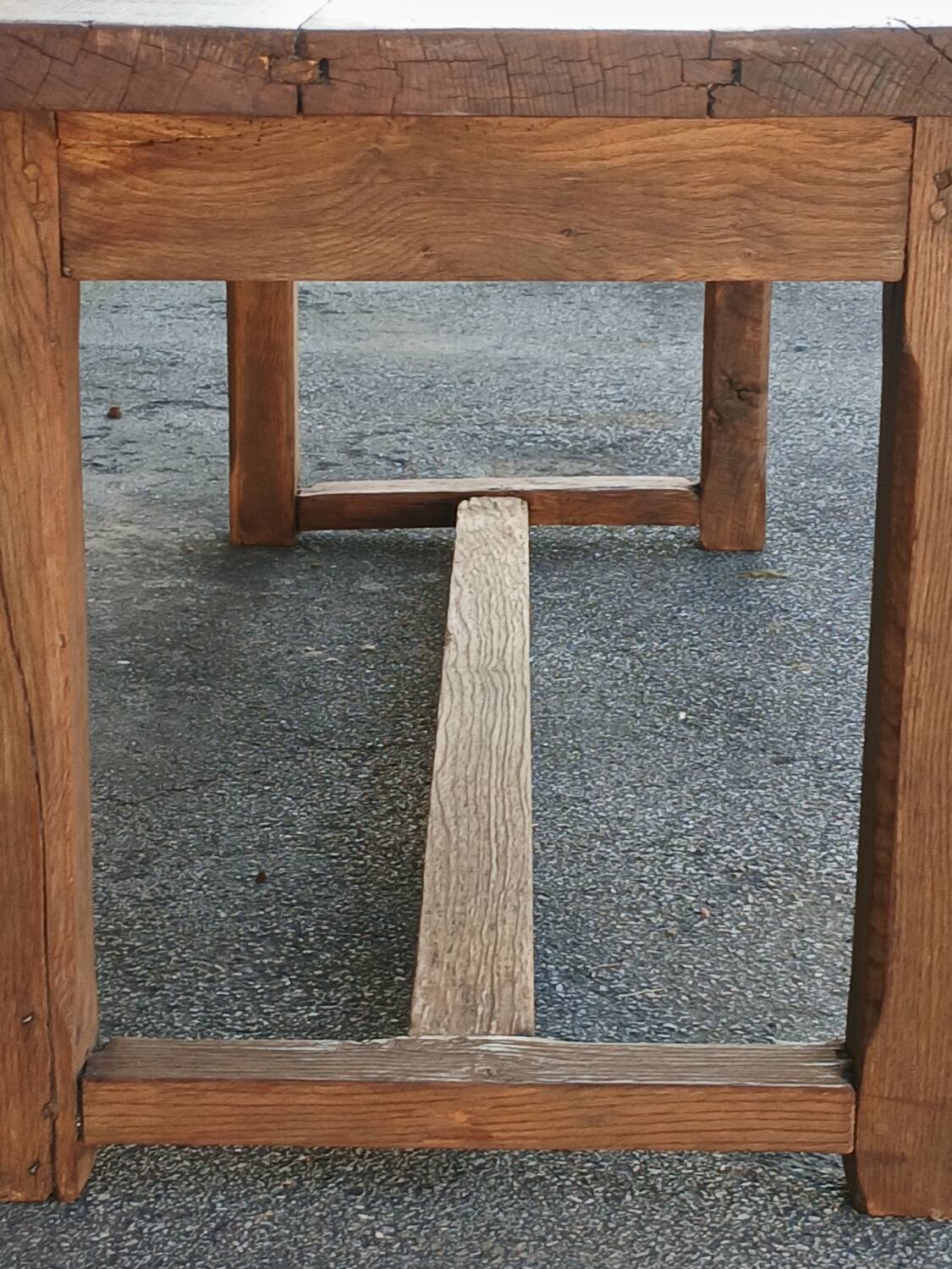 Solid oak farmhouse table