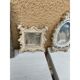 Set of 5 cerused wood mirrors