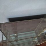 Glazed brass shelf to install