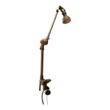 Old industrial lumina lamp from telescopic articulated factory workshop "year 50.