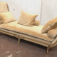 Empire style daybed in patinated and gilded wood XX century