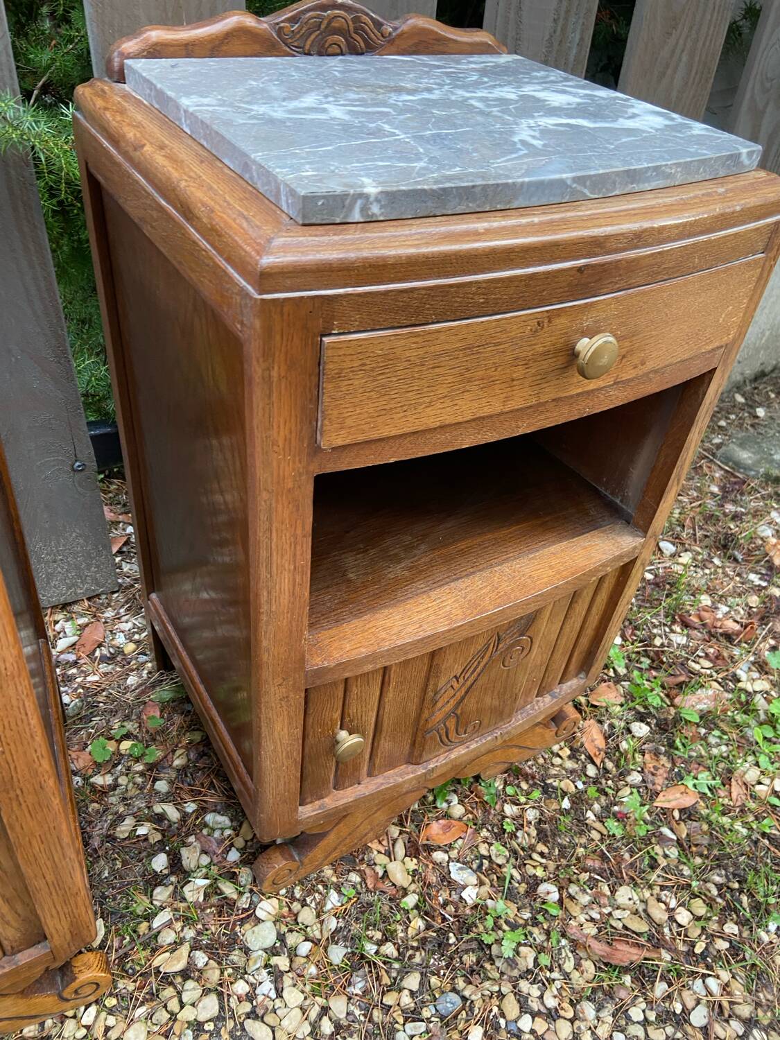 Pair of art deco bedside tables