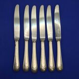 Set of 6 small silver-plated Navy knives from Christofle