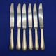 Set of 6 small silver-plated Navy knives from Christofle