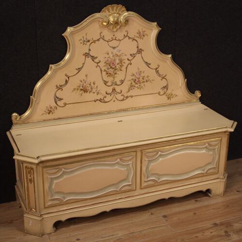 Lacquered, painted, gilded Venetian chest