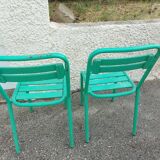 Two vintage garden chairs