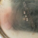 Suite of 3 pitchers in vintage 1970 silver metal