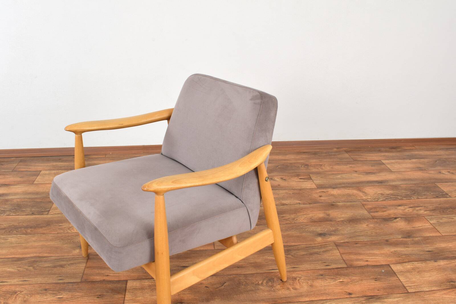Mid-Century Polish Lounge Chairs by J. Kędziorek, 1960s. Set of 2.