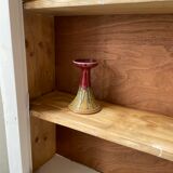 Library showcase ivory white sliding doors