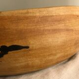 Saladier or serving dish in enamelled sandstone La Poterie de la Colombe