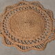 Sun mirror in woven rattan, 60 cm
