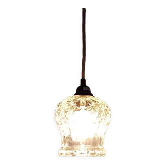 Suspension / thick glass lampshade