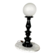 Black vintage wood lamp