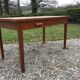 Vintage oak desk table with 2 drawers