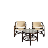 Chaises safari Espri d'Ikea plus table