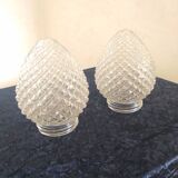 Globes for art deco wall lamp
