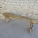 School bench in light, raw wood, 144 cm
