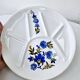 6 vintage compartmented earthenware plates bali saint amand collection
