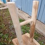 Small bench in raw solid wood