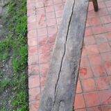 Paire de bancs en bois