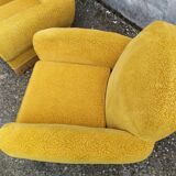 Pair of mustard club chairs