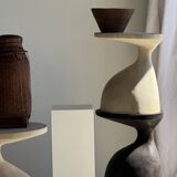 Sexy Neck - Solid wood (monoxyle) brown side table