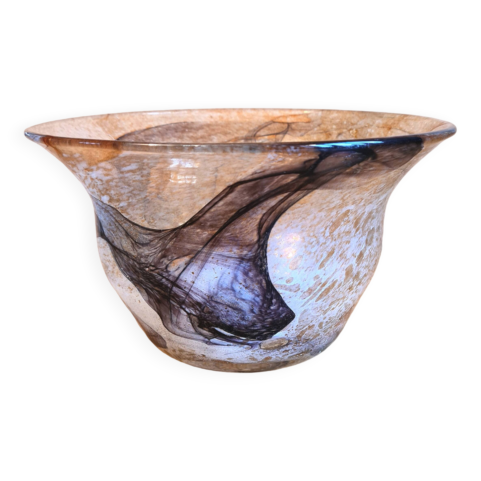 Vase in blown glass Maure Vieil