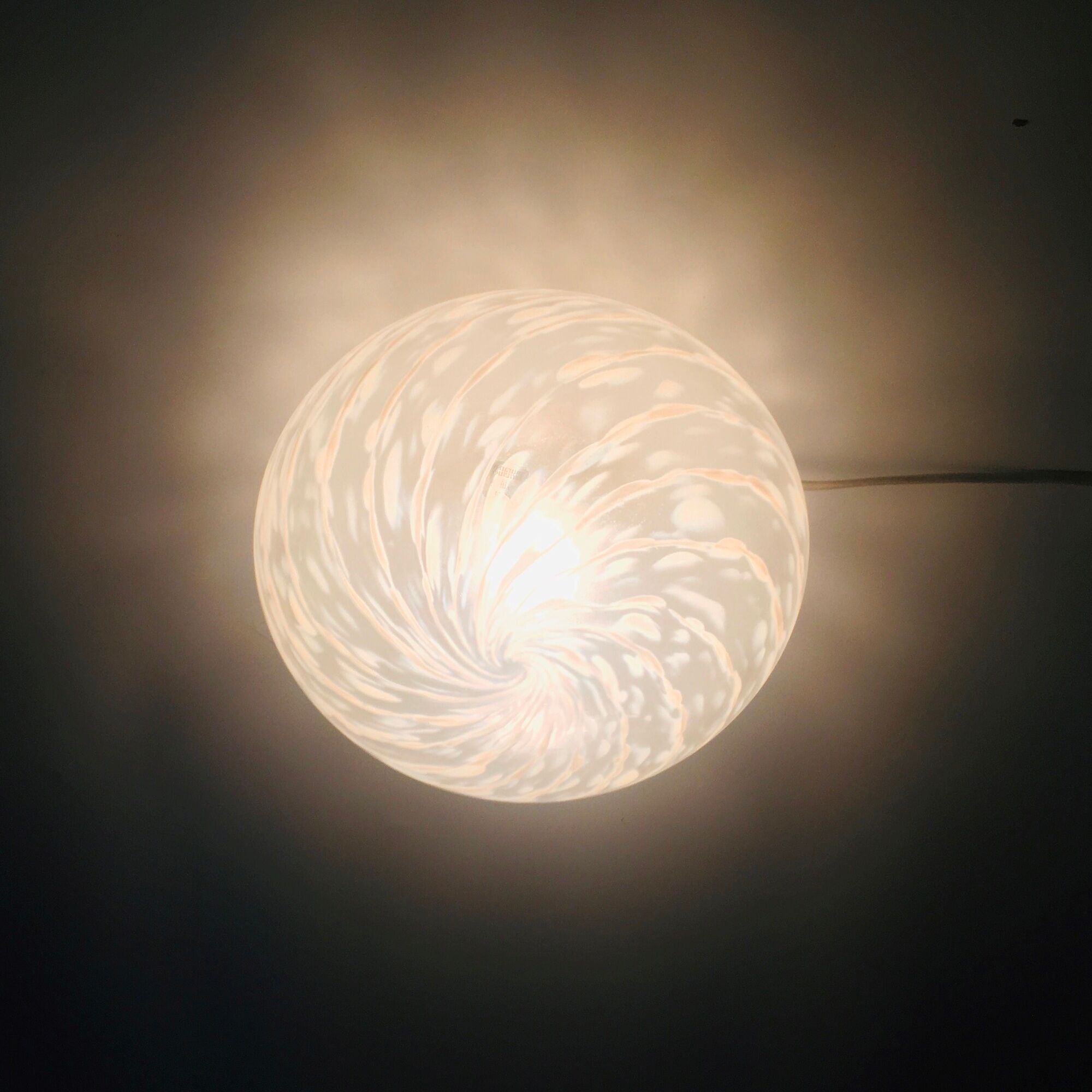 Pair of Murano Glass Swirl Sconces/Wall Lights, Italy, 1970s